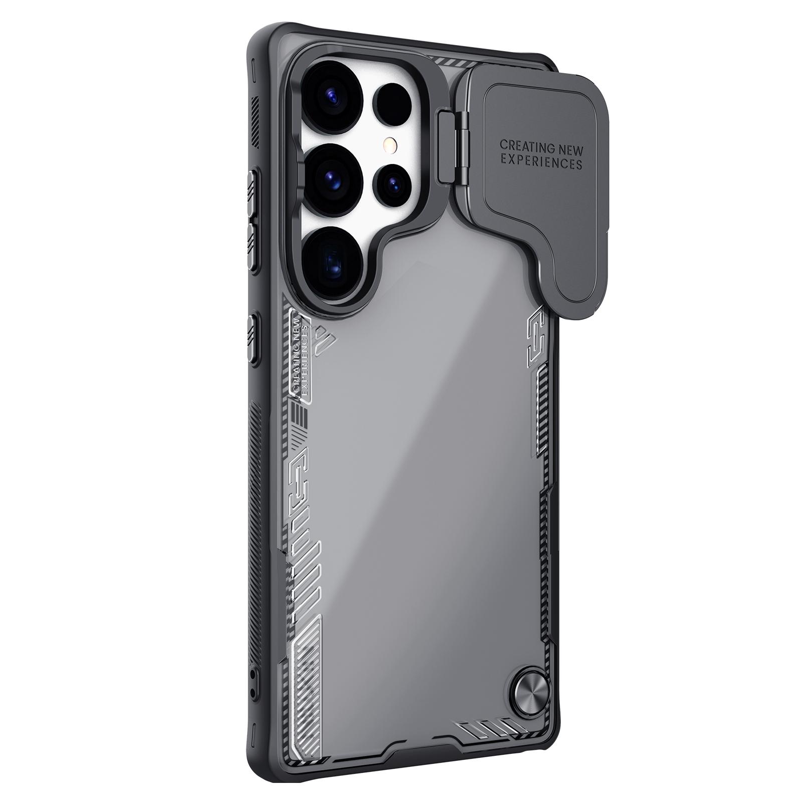 

NILLKIN Iceblade Prop Чехол для Samsung Galaxy S25 Ultra Защита объектива Подставка Чехол для телефона из ПК+ТПУ Black