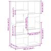 Bookshelf Gray Sonoma 100x33x155.5 cm Particleboard