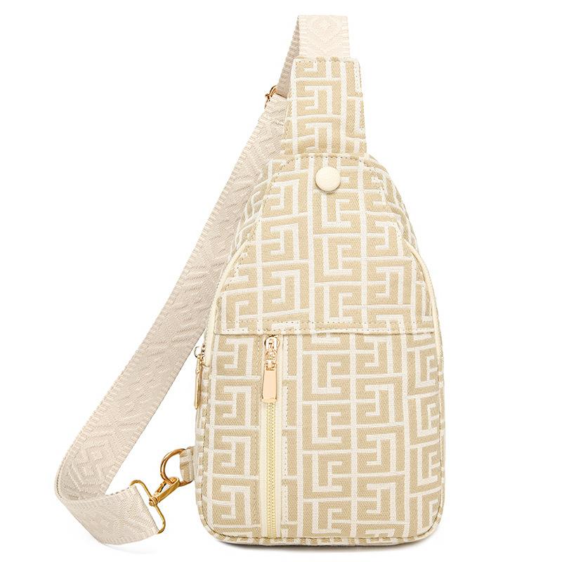 

Женская спортивная сумка через плечо с принтом, легкая сумка на плечо, дорожная сумка на грудь для путешествий бежевый