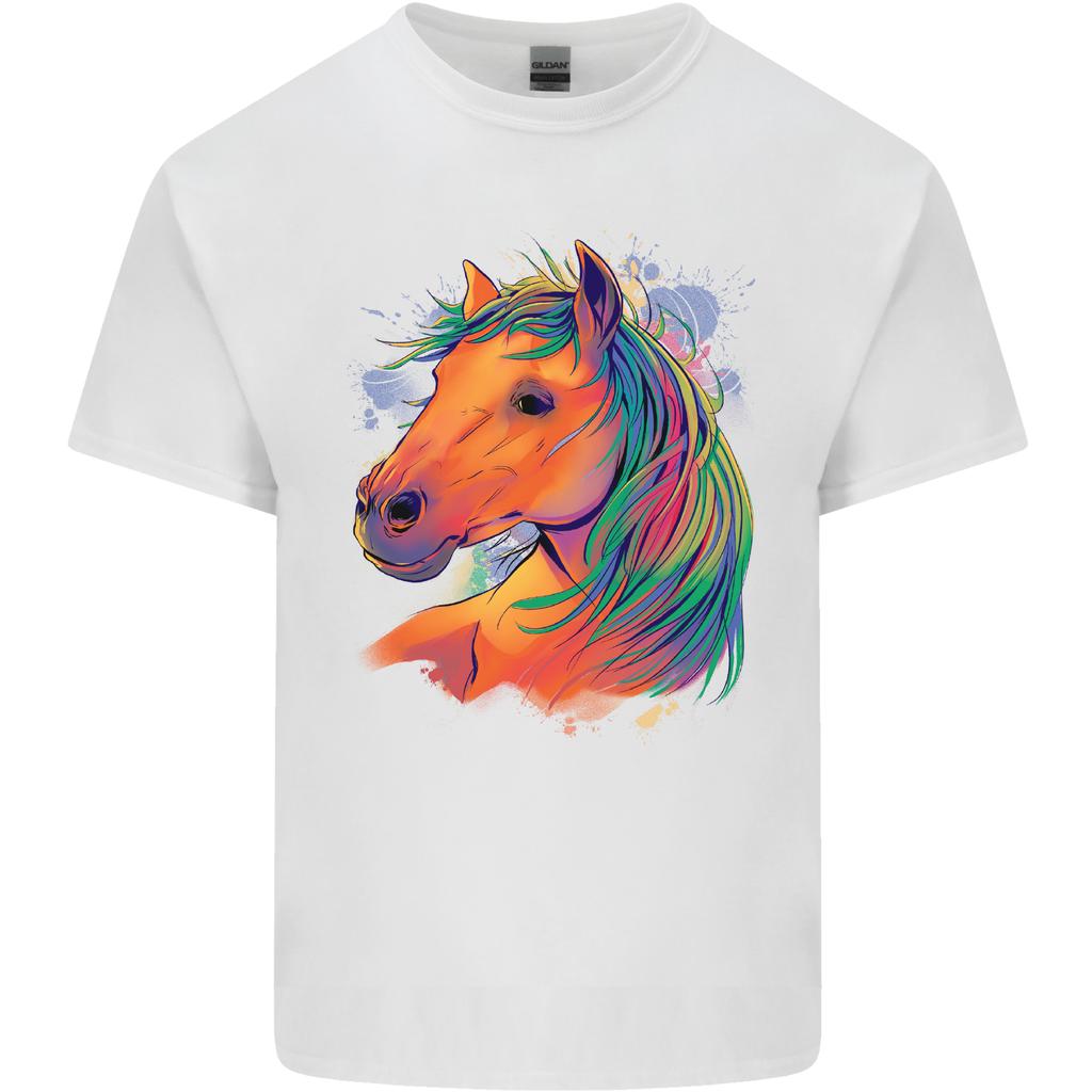 Horse Head Equestrian Unisexs Light Cotton TShirt