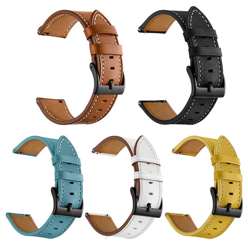 Buy 20mm Watch Band Top Layer Leather Real Leather Watch Strap for