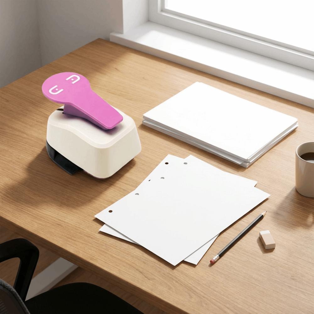Portable Design Handmade Paper Punchers Sturdy Metal Tab Perforator Tool Self-Made Index Dividers