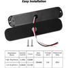 7.5 Inch Aluminum Housing Amber 24LEDs Trailer Side Marker Turn Signal Light Surface Mount Clearance Lights Of Truck Motorcycle Tractor RV Pickup,
