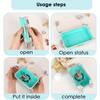 7-teiliger Mini-Transparenter Koffer Süßigkeiten-Party-Aufbewahrungsbox Kleine Gegenstände Reise Falsche Wimpern Schmuck-Display Simulation Trolley-Koffer