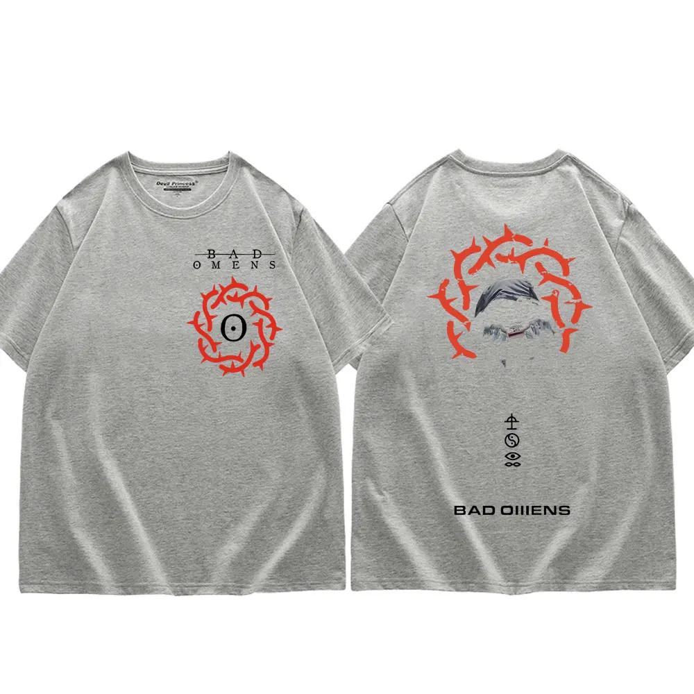 Koszulka graficzna zespołu rockowego Bad Omens A Tour of The Concrete Jungle Tour Koszulki Męskie Damskie Moda Gotycka Koszulki Vintage