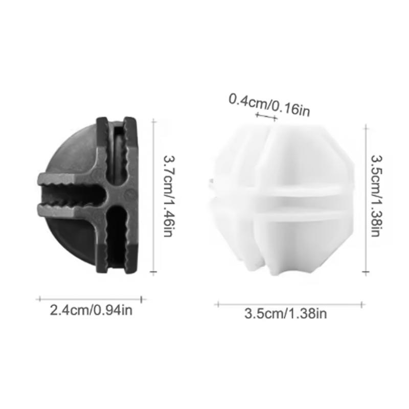 4 Pieces Sturdy Plastic Resin Cuves Connectors for Quick Assembly and Reconfiguration of Storage Grids Daily Use