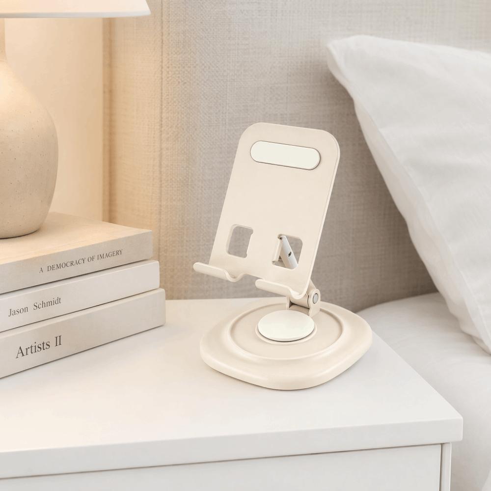 Foldable Design Adjustable Phone Stand 360 Degree Rotation Non-Slip Tablet Stand Desk Use
