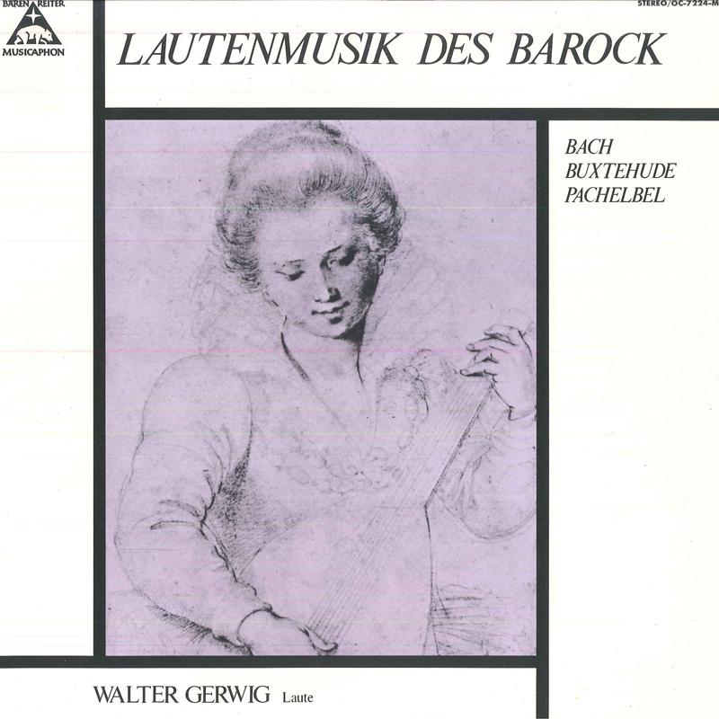 LP Record WALTER GERWIG(LAUTE) - Lautemusik Des Barock OC7224MC BARENREITER  MU 1979 Japan Classical Used