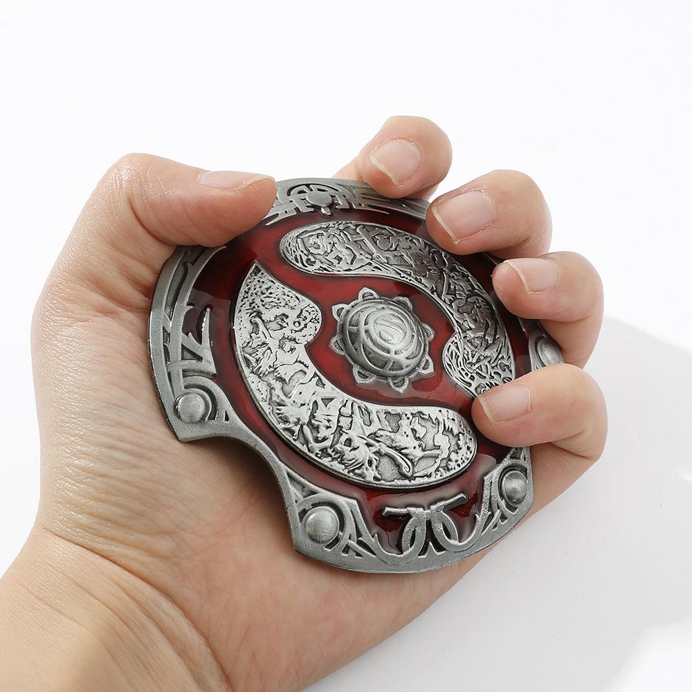 Game DOTA 2 Immortal Champion Shield Aegis of Champions Vintage Color Metal Collectible Jewelry Gift