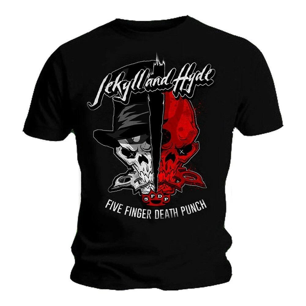 Five Finger Death Punch Jekyll and Hyde T-Shirt Black Men S-234XL B313 XXL