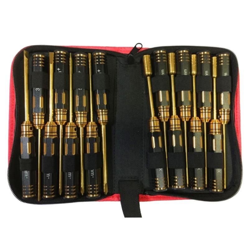 

4Pcs Hex Screw Driver Set Metal Hexagon Screwdriver Wrench Tool Kit For Car Helicopter Fpv Screw Driver Set