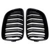 Carbon Fiber Color Dual Slat Front Hood Kidney Grilles Grill Compatible For BMW F22  F23 M2 2014-2018 For BMW 225i 218i 220i