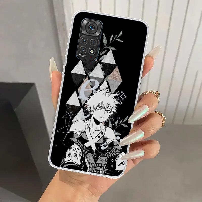 My Hero MHA Bakugou Katsuki Phone Case for Xiaomi Redmi Note 15 14 14S 13 12S 12 Pro 11S 11 Plus 11T 11E 10S Soft Funda Print Sh
