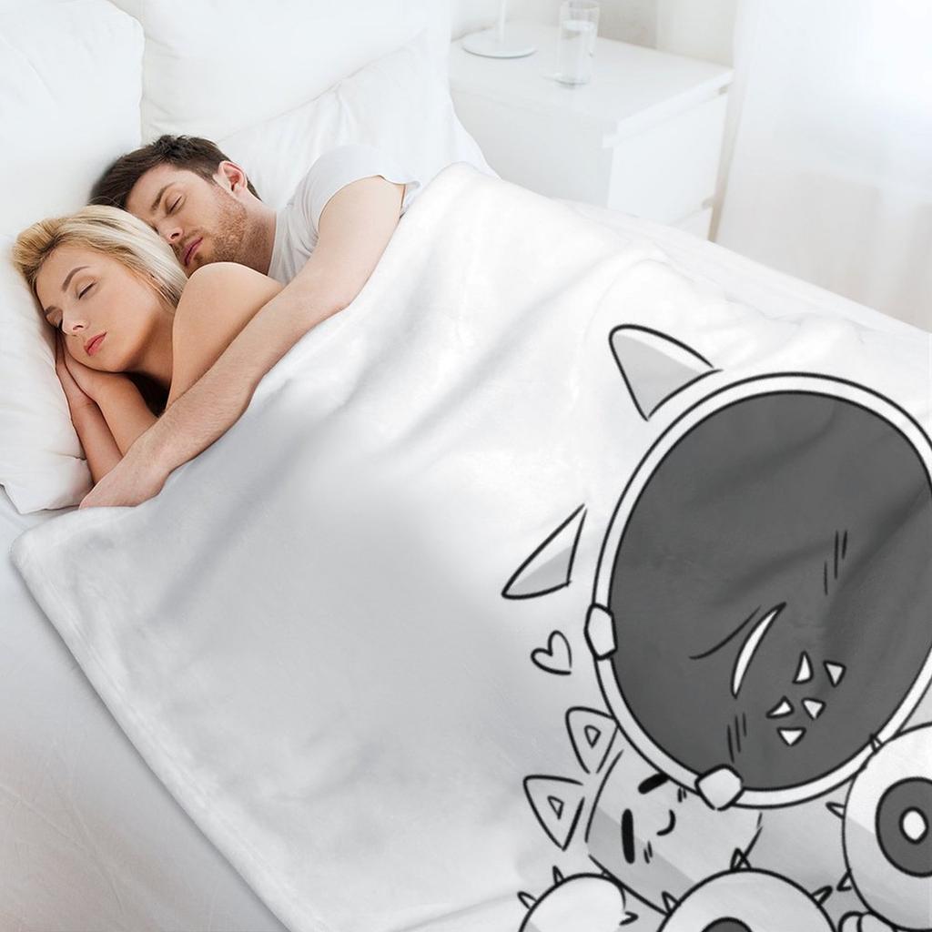 Kostka a Blixer Přehoz na postel Flanelová tkanina Vtipný dárek Velké deky