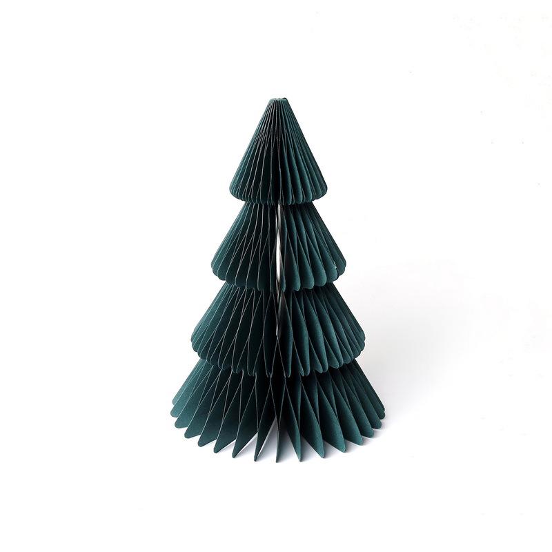 Origami Honeycomb Christmas Tree Tabletop Ornament for Home and Party Decor