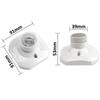 Set of 6 E27 Ceiling Sockets to Screw AC 220-240V, Socket Holder for LED Bulb, Ceiling Base Base E27 Socket