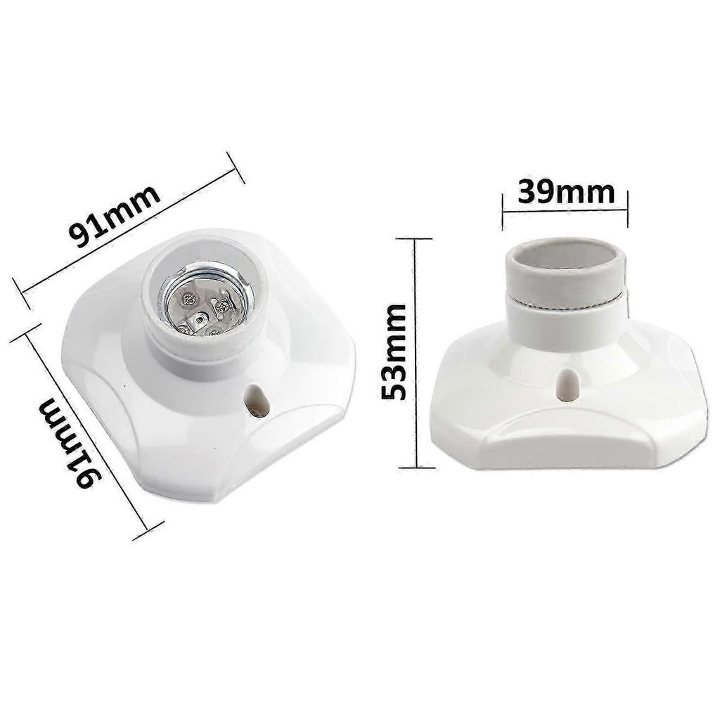 Set of 6 E27 Ceiling Sockets to Screw AC 220-240V, Socket Holder for LED Bulb, Ceiling Base Base E27 Socket