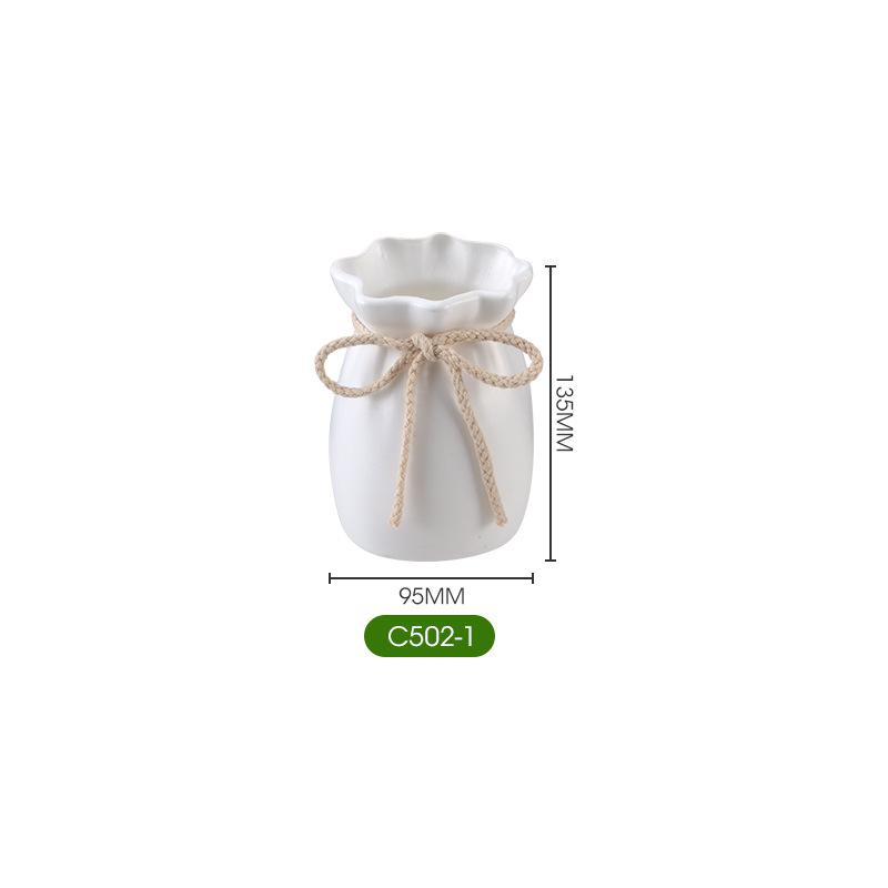 

1Pc Bow Design Plastic Flower Vase Modern Art Nordic Decorative Vase Used For Wedding, Living Room, Office, Bedroom Decoration