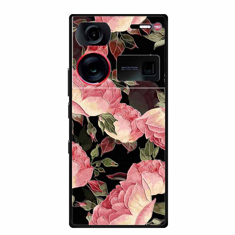 3D Emboss Case For ZTE Nubia Z60 Ultra Phone Case Flowers Soft Silicone Coque For Nubia Z60 Ultra Back Cover Cases Z 60 Z60Ultra