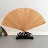 Mini Retro Bamboo Folding Fan - Chinese National Style Qipao Design