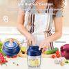 Electric Garlic Chopper Mini Portable Blender Electric Vegetable Garlic Onion Meat Chopper Electric Food Processor Mini Chopper