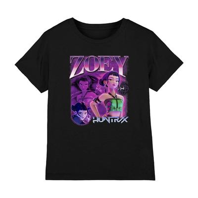 Chasseurs de démons K-Pop - T-shirt enfant bootleg Huntrix Huntr/X Zoey, Noir