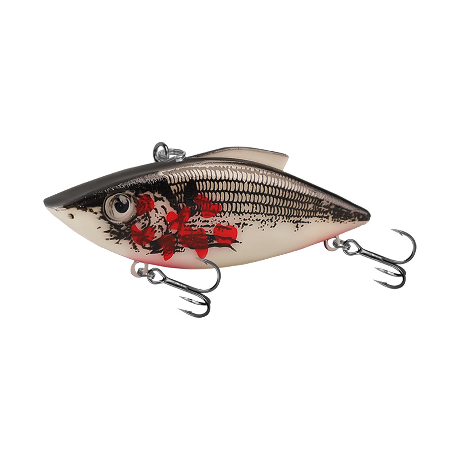 

Bass Fish Fake Fish VIB Fake Fish Shallow Water Swim Fake Fish Wobbler With Hook 3D Fishing Eyes Suitable For Bass Trout And Saltwater One Size чёрный