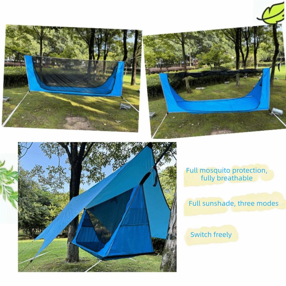 Sunshade Canopy Hammock Tent with Mosquito Net Outdoor Camping Shelter Outdoor Camping