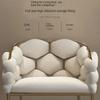 Metal Vanity Chair Sturdy Dining Seat Comfortable Backrest Princess Chair Soft Manicure Chair Suitable for Beauty Salon Bedroom