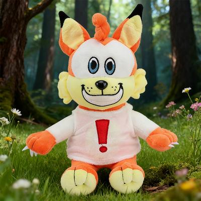 25cm New Anime Bubsy Plush Toy Kawaii Fox Plush Doll Movie Stuffed Animal Perfect Christmas Birthday Gift for Kids Girls or Boys