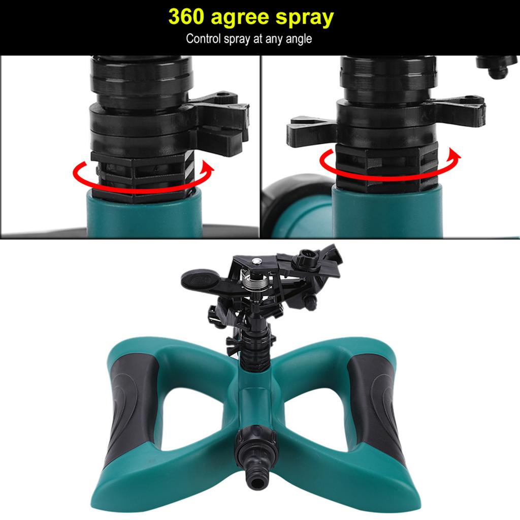 360 Degrees  Fully Circle Rotating Watering Sprinkler Irrigation System Nozzle  for Garden