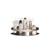 Gun Gray Punch-Free Aluminum Bathroom Corner Shelf