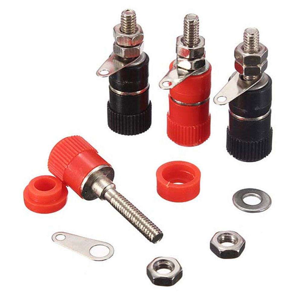 10PCS 4mm Binding Post Speaker Terminal Banana Plug Socket Jack Connector XS