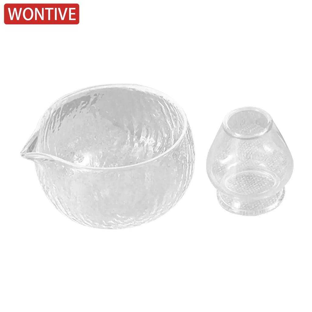 Matcha Bowl Teaware Matcha Ceremony Starter Juice Bowl with Pouring Spout Teahouse Decor Tea Tool Chasen Whisk Stand 500 ml