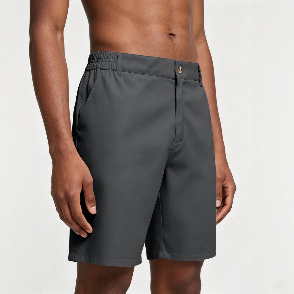 Shorts de Golf d'Été pour Homme à Taille Élastique Casual Sport Entrejambe de Cinq Pouces Tissu Léger Respirant à Séchage Rapide