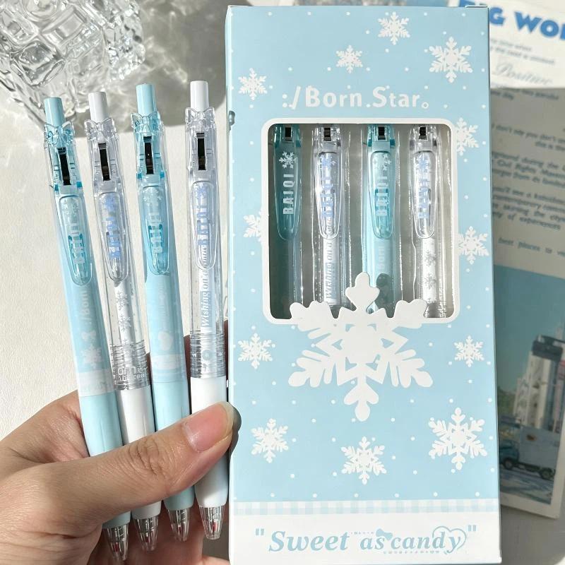 Cute Kawaii Cartoon Gel Pen Set Non-slip Grip Smooth Writing for Students Exam Note Taking Classroom Supplies