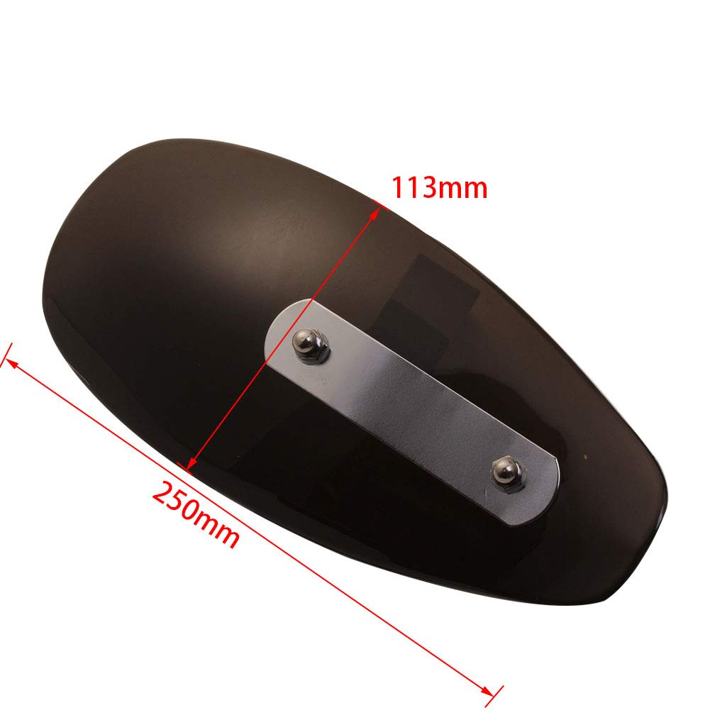 AQIMY Universal Knuckle Guards for and Stone UV Brown Harley, Honda, Yamaha, Suzuki, Windshield, Protection, Protection, Acrylic,