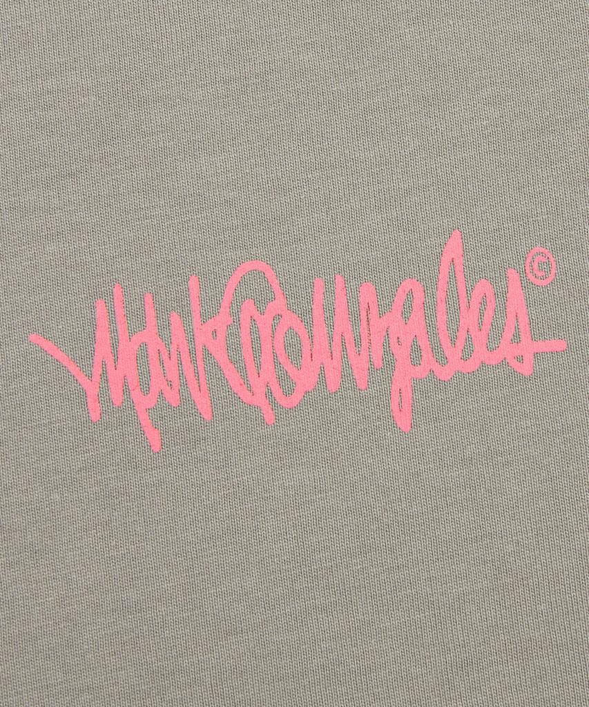 MARK GONZALES Next Sign Logo Short Sleeve T-Shirt - Brown Grey