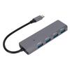 USB C Hub 4 USB3.0 Port Aluminum Alloy Lightweight 5Gbps Fast Heat Dissipation USB Splitter for PC