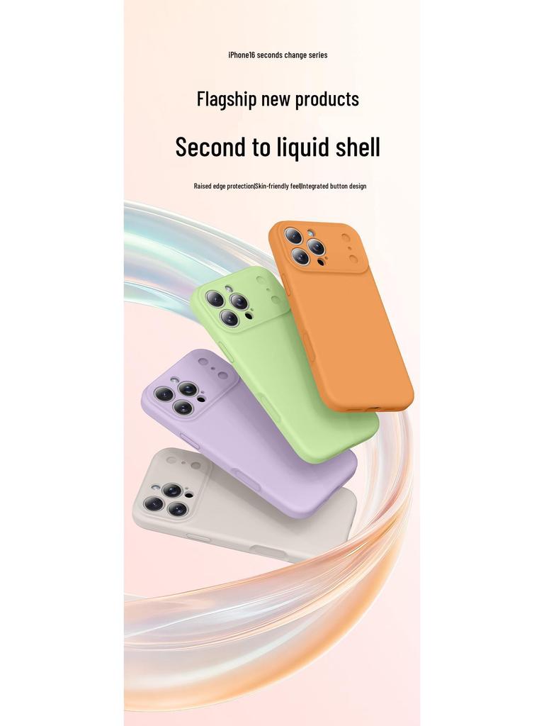 Ochranné pouzdro z tekutého silikonu s povrchem na dotek pro iPhone 16/15 Pro Max