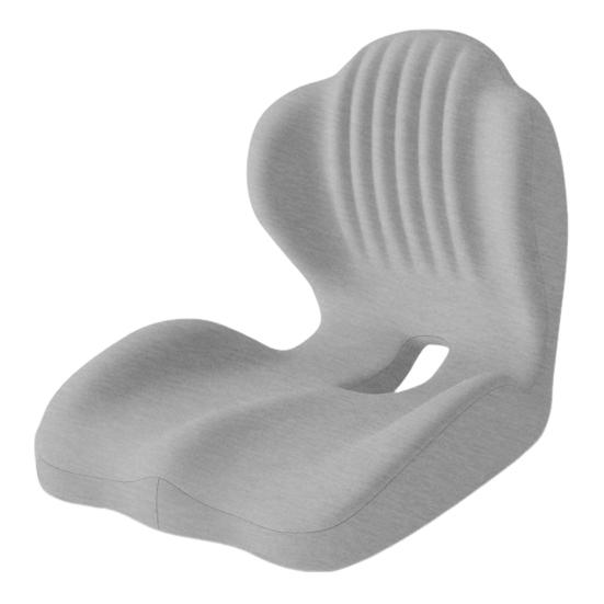 Memory Foam Seat Cushion with Back Support Ergonomic Lumbar Support Soft Touch Stress Relief L-shaped Chair Cushion