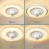 Invertorové LED osvětlení stropního ventilátoru Jídelna Elektrická lampa ventilátoru otočná o 360° Měděný motor pro domácnost Světlo stropního ventilátoru
