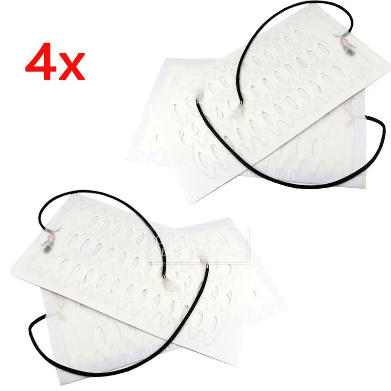 

2x/4x 12 В универсальные автомобильные чехлы с подогревом, комплект из сплава, подогреваемый коврик для автомобильного сиденья, зимний обогреватель, коврик 48x27 см