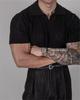 Men's High Street Summer Polo Shirt - Knitted Short Sleeve, Lapel, Cooling Pullover