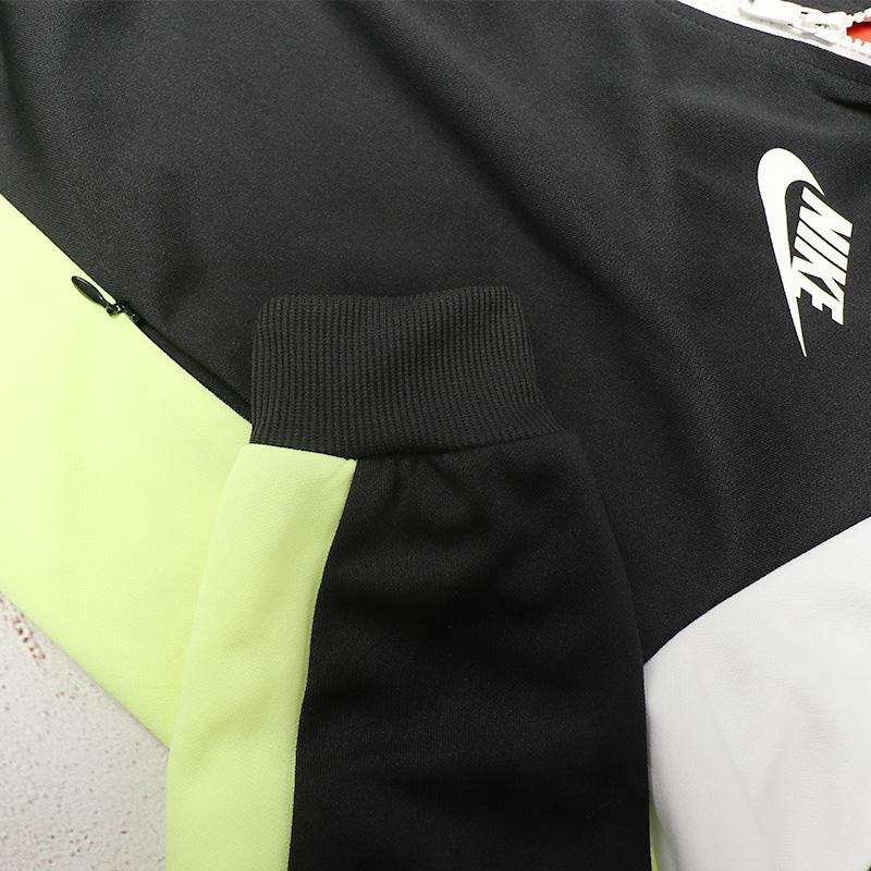 Nike Casual Loose Stand Collar Short Windbreaker Jacket Women Jackets Black 617133-010