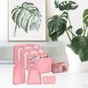 8 Pieces Portable Packing Cubes Clothes Sorting Bag Cosmetics Travel Organizers