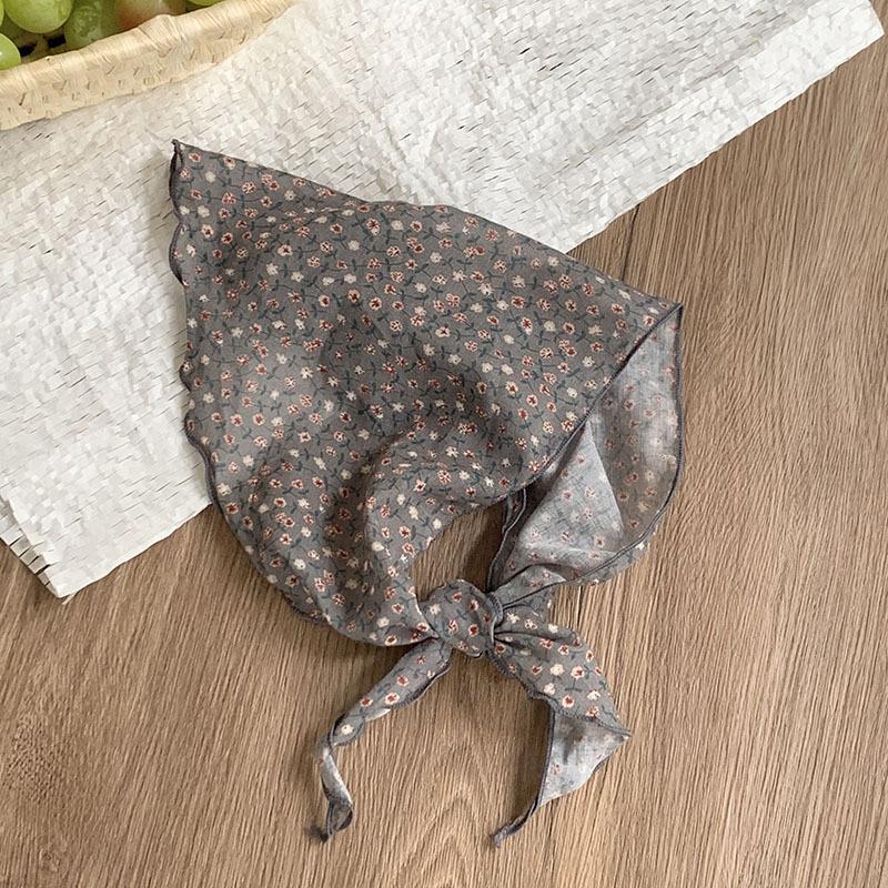 Triangle scarf scarf women's small scarf summer new breathable versatile headscarf summer pastoral headband tied hair streamer tied bag strap