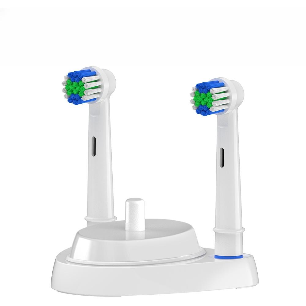 Electric Toothbrush Charging Base Holder and Replacement Brush Heads for Oral B Electric Toothbrushes PRO Series