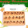 DIY 20 Stück/Set Mini Edelstahl Keksausstecher Keksform Weihnachts Hirschkopf Schneemann Formen Werkzeuge Fondant Lebkuchenmann
