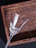 Japanese Lead-free Crystal Ribbed Martini Cocktail Glass High-Stem Liquor Glass Small Wine Glass